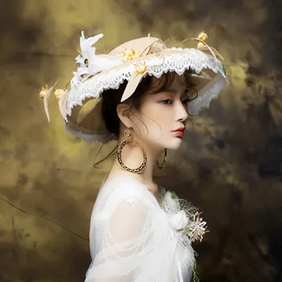 Винтажные Свадебные шляпы Кружевные Полые широкие поля Свадебная шляпа  головной убор с перьями женская элегантная Свадебная шляпа | AliExpress