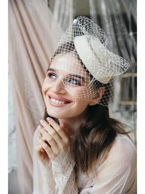 Шляпка свадебная бежевая, вуаль, свадебная шляпа на заколке  (ID#1184679200), цена: 500 ₴, купить на Prom.ua