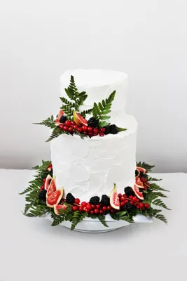 Артикул 15 - Свадебный торт с ягодами. Без мастики