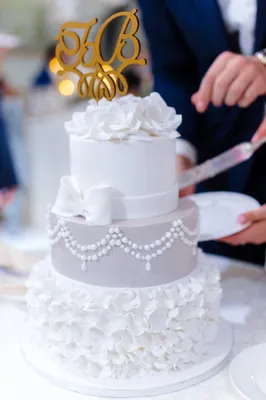 свадебные торты красивые, свадебный торт кремовый, свадебный торт, белый  свадебный торт, торт на свадьбу, Свадебный торт Москва