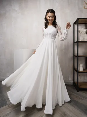свадебное платье с закрытым верхом Liberta LT07 — купить в Москве -  Свадебный ТЦ Вега