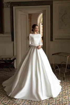 Свадебное платье артикул 180366 цвет белый👗 напрокат 7 400 ₽ ⭐ купить 75  000 ₽ в Екатеринбурге