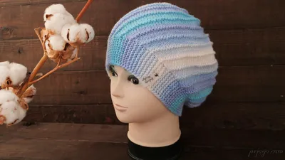 Круговое вязание шапки \"Vanilla Hat\" - Sakwoyag.com.ua