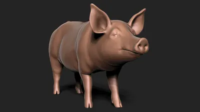 Бесплатный STL файл 3D-печатная модель свиньи・3D-печатная модель для  загрузки・Cults