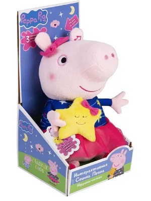 Купить 36813 Свинка Пеппа. Мягкая игрушка-ночник, свет, звук. ТМ Peppa Pig  - цена от 1 965 ₽ в Алуште