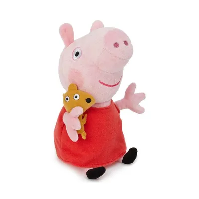 ᐉ Мягкая игрушка Свинка Пеппа Peppa Pig с игрушкой 25 см