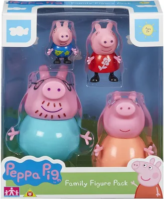 Купить Набор фигурок Семья свинки Пеппы 4 фигурки Peppa Pig Family Figures,  цена 630 грн — Prom.ua (ID#861266019)