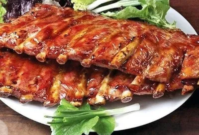 Свиные ребрышки на гриле. Côtes de porc grillées. – Vkusnyashka