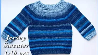 How to Crochet Easy Raglan top Pullover Sweater for boys and girls 2-3  years Crochet for Baby #201 - YouTube