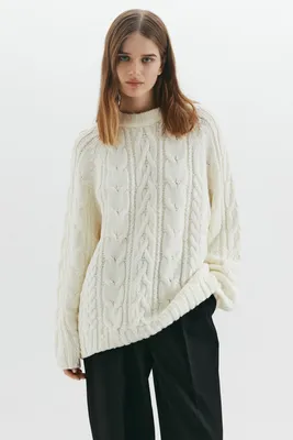 Вязаный свитер с косами 1450383851-60 - купить в интернет-магазине LOVE  REPUBLIC по цене: 2 499 ₽