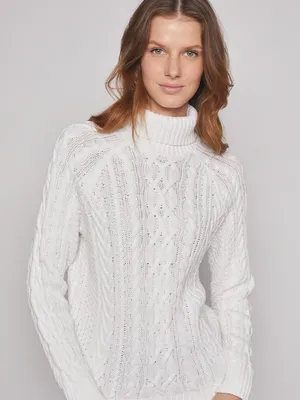 Шерстяной свитер с косами - артикул B131546, цвет PURPLE HAZE - купить по  цене 3539 руб. в интернет-магазине Baon