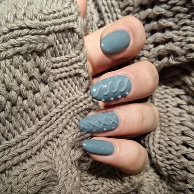 70 топовых фото вязаного маникюра СВИТЕР | Nailspiration.net