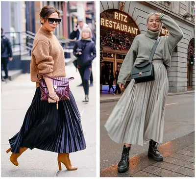 Свитер + юбка: 7 идеальных сочетаний на зиму и предстоящую весну 💫 | Style  Everyday | Дзен