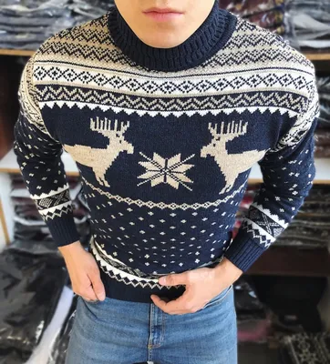Мужской свитер в стиле Харадзюку Y2k, осенний Новый Мужской пуловер с оленем,  теплые свитеры, модные джемперы с принтом, мужская одежда | AliExpress
