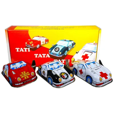 Schlüsselautos TATI-TATA-TATU, 3er Set, FW, PZ \u0026 KW, Made in India |  Blechfabrik Händler Shop