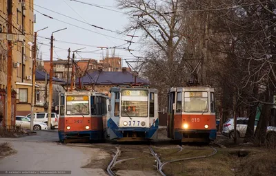 Трамвайная система Таганрога с разницей в один год | Пикабу