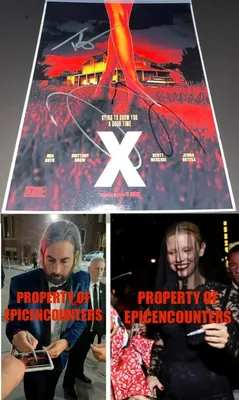 РЕДКАЯ АУТЕНТИЧНАЯ ФОТО MIA GOTH X2 TI WEST SIGNED X 8X10 С ТОЧНЫМ ПРОФЕССИОНАЛЬНЫМ ПРОФЕССИОНАЛЬНЫМ СЕРТИФИКАТОМ С ЖЕМЧУЖНЫМ СЕРТИФИКАТОМ | eBay