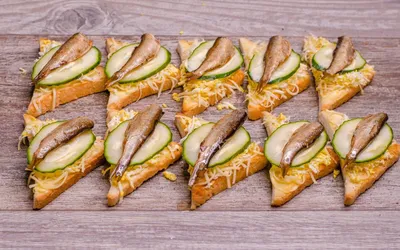 Красивые бутерброды со шпротами - 85 фото