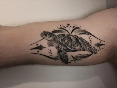 Turtle tattoo by Emrah Ozhan | Post 31845