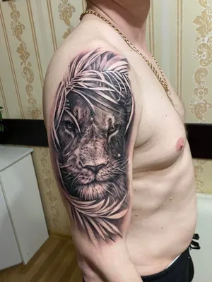 50 Фото] Тату Лев для Мужчин - Символ Мужества и Уверенности | TattooAssist  | Compass tattoo design, Lion head tattoos, Tiger tattoo sleeve