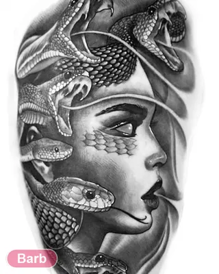 12 ідей татуювань Медузи Горгони та їх значення (57 фото)