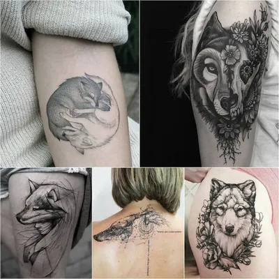 Тату Волк для Девушки Значение и Эскизы ☛ https://tattoo-ideas.ru #тату  #татуволк #татуволкэскизы #тату… | Wolf tattoo sleeve, Wolf tattoo design,  Wolf girl tattoos