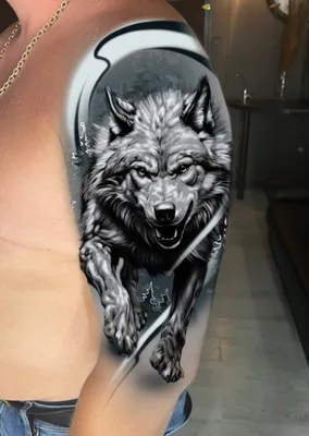 Татуировки волков для мужчин (70 фото)
