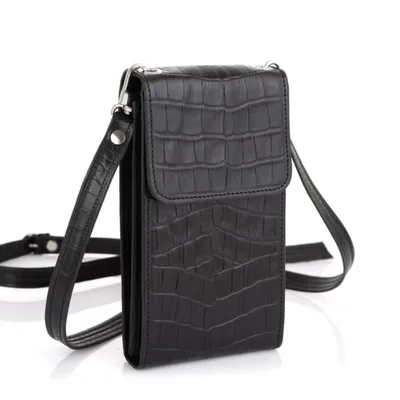 Чёрная кожаная сумочка чехол для телефона TARWA REP1-2122-4lx – купить в  Украине ➔ Empirebags