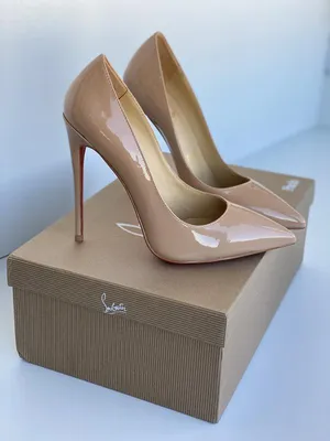 Женские бежевые туфли лодочки на каблуке в стил лабутен лабутены christian  louboutin so kate 12 см — цена 4499 грн в каталоге Туфли ✓ Купить женские  вещи по доступной цене на Шафе | Украина #111766452