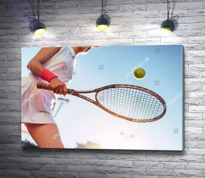 Фото девушка спортивный Теннис Мяч Цветной фон