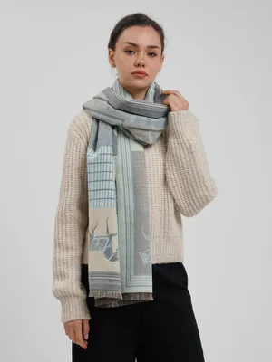 Купити Очень теплый шарф снуд из меха и драпа | Skrynya.ua