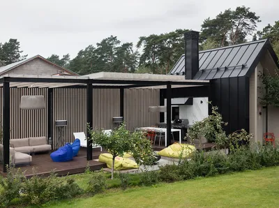 Micro-living: летний дом и терраса для отдыха по проекту ANCconcept •  Интерьер+Дизайн