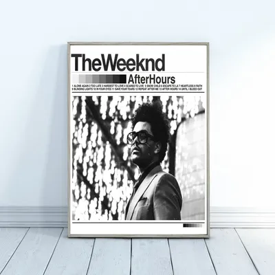 The Weeknd - After hour Music альбом, постер, певец, музыка, звезда, холст,  фото, художественный постер, печать (без рамки) - купить по выгодной цене |  AliExpress