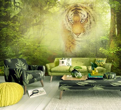Картина по номерам \"Тигр в джунглях\"