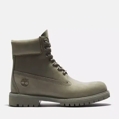 Timberland Men's Premium 6-Inch Waterproof Boots Shoes - Dark Green Nu —  Just For Sports