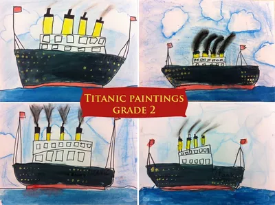 Титаник рисунок для детей - 63 фото