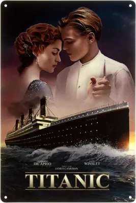 ᐉ Табличка металлическая Титаник/Titanic 1997 20x30 см