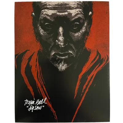 Тобин Белл — принт с автографом, 11 x 14 дюймов — красный/черный пазл — Dark Parlor Originals