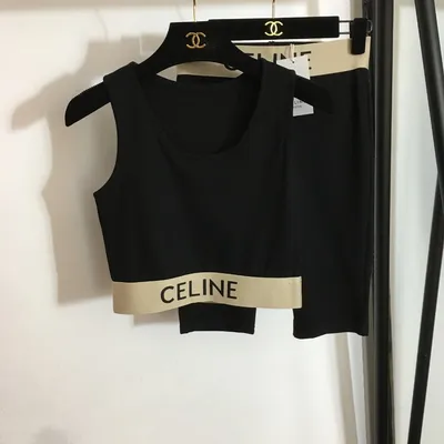 Спортивный костюм (топ и шорты леггинсы) Celine купить за 3922 грн в  магазине UKRFashion. Люкс товары бренда Celine. Лучшее качество