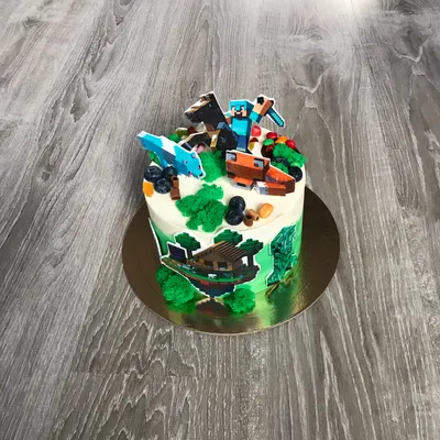 Торт майнкрафт 3 - Торты на заказ CakeMosCake