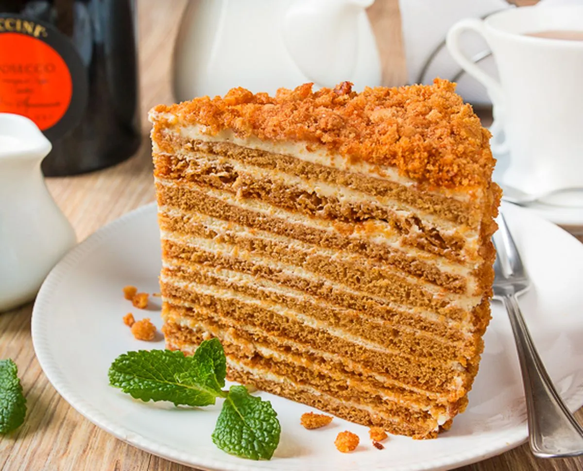 Торт медовик классический рецепт с фото пошагово цифра