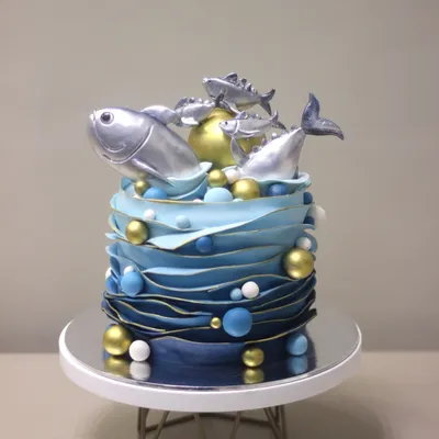 Поиск торта «дельфин» в категории «Морские свадебные торты». Торты на заказ  в Москве с доставкой от КП «Алтуфьево»