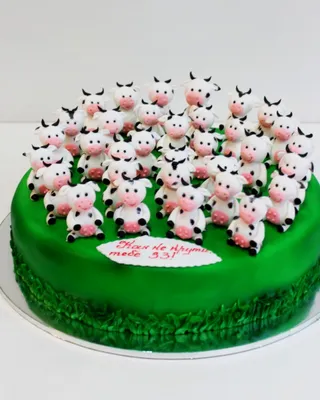 Торт «Две коровы» категории торты с животными