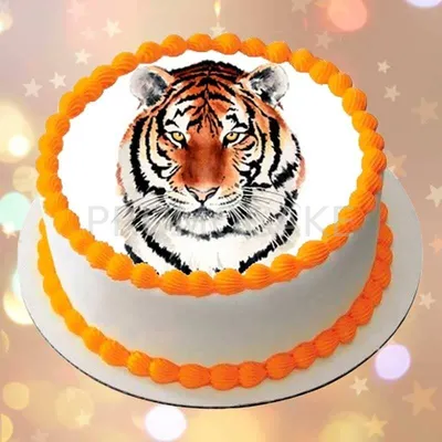 Торт с тигром фото
