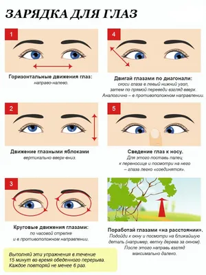 10 Упражнений для глаз для улучшения зрения: Лечебная гимнастика для  улучшения зрения