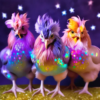 ПОСВЯЩАЕТСЯ КУРОЧКАМ ! три курицы …» — создано в Шедевруме