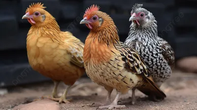 три курицы стоят в группе вместе, картинки милых цыплят фон картинки и Фото  для бесплатной загрузки