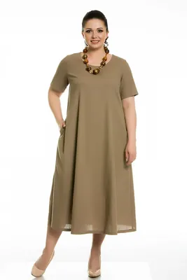 платье женское больших размеров а силуэт для полных женщин Pretty Woman  138589371 купить в интернет-магазине Wildberries