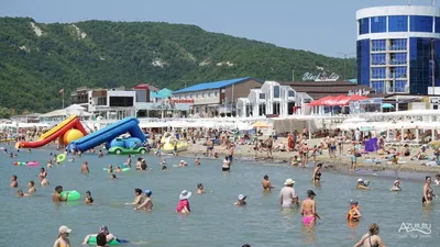 Фотогалерея Центральный пляж Тритон в Лермонтово | Фото на сайте Azur.ru