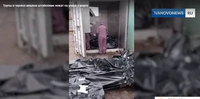 Множество трупов в пластиковых мешках попали на видео у больницы в Иваново  - ИА REGNUM